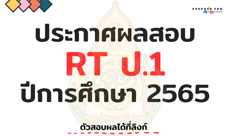 ประกาศแล้ว!! ผลการทดสอบระดับชาติ (Reading Test: RT) ความสามารถในการอ่าน ชั้นประถมศึกษาที่ 1 ปีการศึกษา 2565