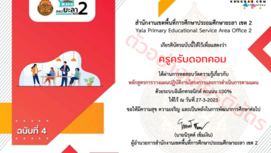 แบบทดสอบออนไลน์ หลักสูตรการวางแผนปฏิบัติงานโครงการและการดำเนินการตามแผน ฉบับที่ 4 พร้อมรับเกียรติบัตรฟรี จาก สพป. ยะลา เขต 2